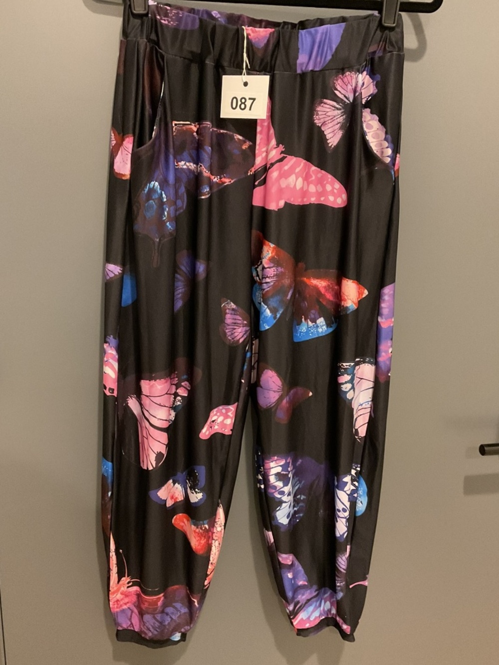 087 bright butterfly pants